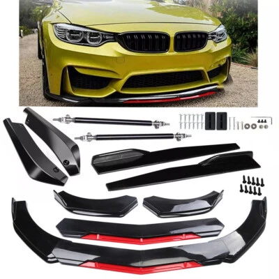 Kit de carrocería divisor alerón labial parachoques delantero trasero para BMW serie 3 4 5/falda lateral Foto 1 de 4