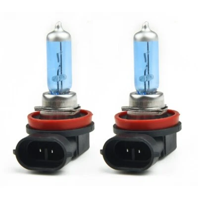2x H11 12V 55W Super Bright Ultra-White Fog Halogen Lamp Car Headlight Fog Lamp - Image 1 of 4
