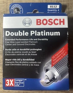 Lot / Box of 4  Spark Plugs Fine Wire Double Platinum BOSCH 8112 (FR7LPP33x) - Bild 1 von 1