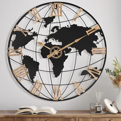 24 Inch Large Wall Clock for Living Room Decor,Big Modern Decorative Silent W... - Image 1 of 4