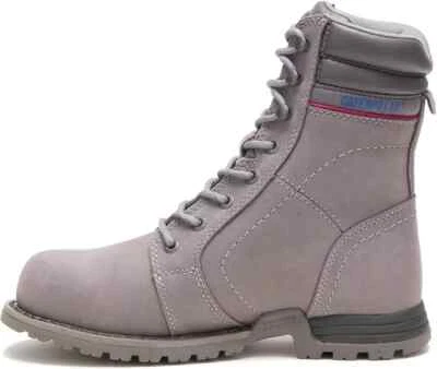 New CATERPILLAR Women's Echo Waterproof Steel Toe Work Boot Leather Grey W 8.5 - Image 1 of 4
