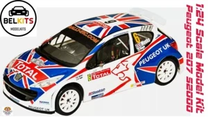 1:24 2009 Peugeot 207 S2000 Ypres Westhoek Rally scale model kit by BelKits - Picture 1 of 24