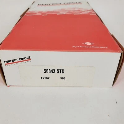 Juego de anillos de pistón Ford Mercury Std 68-93 círculo perfecto 50843 Foto 1 de 2