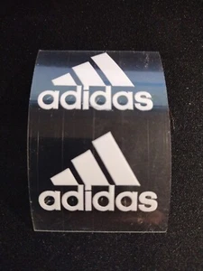 ⭐ Adidas Logo Iron-Ons: 2.5" White, Stylish Custom! - Picture 1 of 2