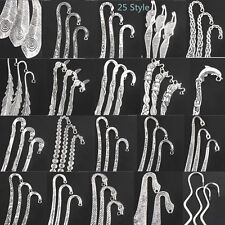 2/5/15Pcs Tibetan Silver Animal flowers Bookmark Charms Beading Many Designs L
