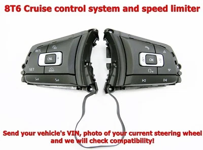 NUEVO OEM VW GOLF PASSAT TIGUAN TOURAN CNL 8T6 GTI GTD R BOTONES VOLANTE Foto 1 de 4