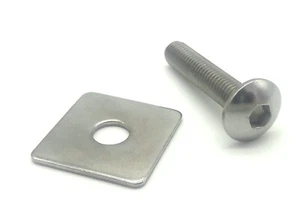 20x Befestigung Set Doppelstabmattenzaun Plättchen Zaun Pfosten + Schraube 5,5 - Bild 1 von 5