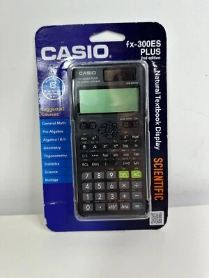 Black Casio FX-300ES Plus 2nd Edition Scientific Calculator NIB - Image 1 of 4