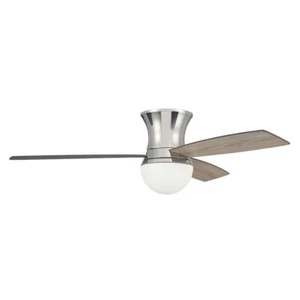 Craftmade 52" Daybreak Fan, Nickel/Driftwood/Greywood Blades/Clear - DBK52PLN3 - Picture 1 of 1