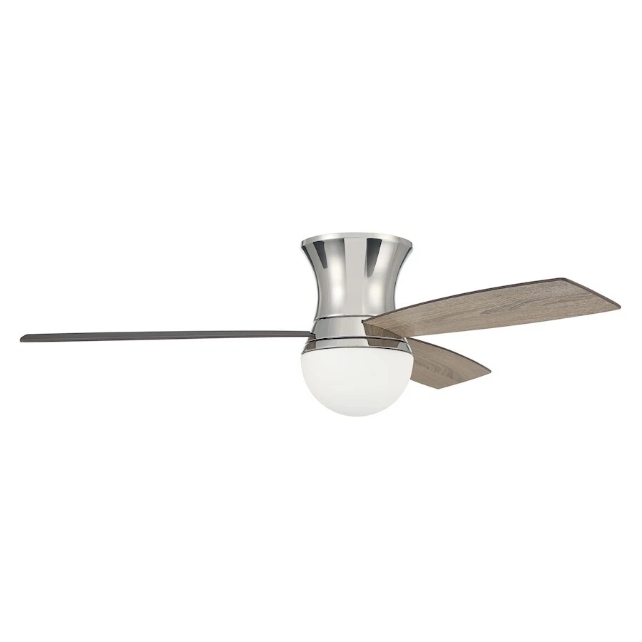 Craftmade 52" Daybreak Fan, Nickel/Driftwood/Greywood Blades/Clear - DBK52PLN3 - Image 1 of 1