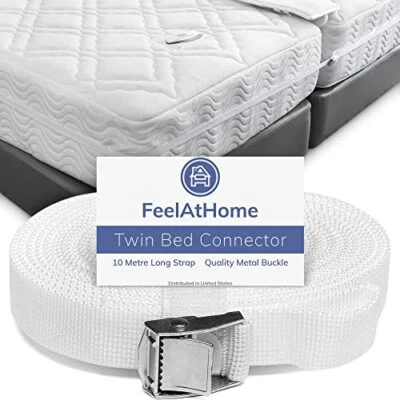 FeelAtHome Strap for Twin Beds - Twin to King Bed Mattress Joiner Converter T... - Image 1 of 4