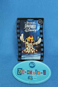 Disney Disneyland Stitch Crashes Lady and the Tramp Plush Pin & AP magnet NEW - Picture 1 of 1