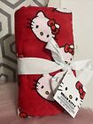 HELLO KITTY 2 Pack Red Printed Bath Hand Towels SANRIO New