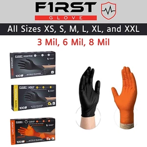 First Glove Nitrile Disposable Gloves Powder Latex Free 3, 6, & 8 Mil - Picture 1 of 37