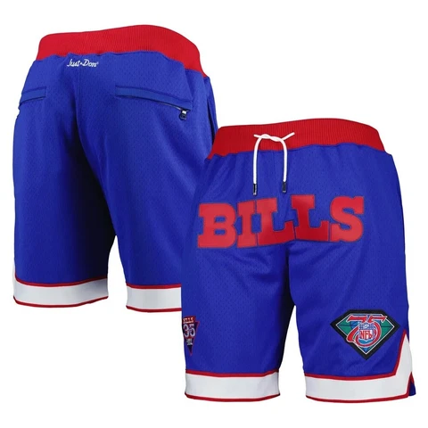 Buffalo Bills Mitchell & Ness 35th Anniversary Just Don Throwback Shorts - Royal Cover