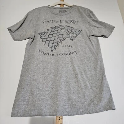 复古权力的游戏灰色男女通用 T 恤 L 码 — 第 1/4 张图片