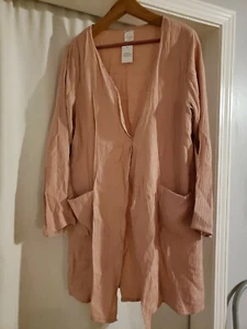 Womens Lounge Cardigan Top Large Pink & Bottoms XL~Cracker Barrel   - Picture 1 of 7