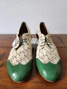 Latitude Femme Dandy-Schuh, Grün / Beige - Bild 1 von 7