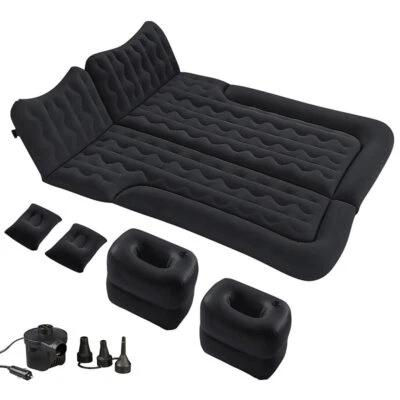 Lescars Aufblasbares XXL-Autobett 180 x 135 cm, mit 12-Volt-Luftpumpe & Tasche - Bild 1 von 4