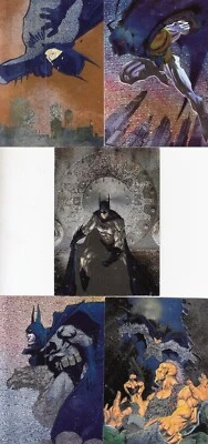 Batman Saga of the Dark Knight 1995 Skybox Spectra-Etch Insert Card Set B1 - B5 Foto 1 de 2