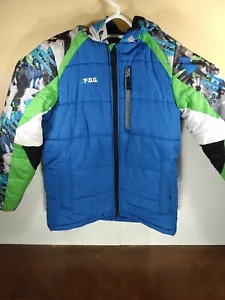 F.O.G London Fog Girls Coat Puffer Jacket Hooded Winter Lined Jacket Sz L 14-16 - Picture 1 of 9