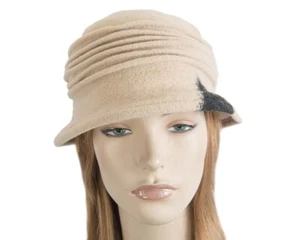 Beige ladies winter fashion bucket hat by Max Alexander. Top Quality, Best Price - Picture 1 of 3