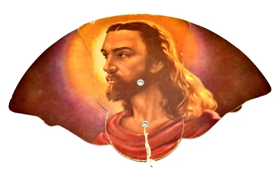 Abanico Publicidad Religiosa Jesús De Colección Propiedades del Príncipe Jorge Maryland PG Foto 1 de 4