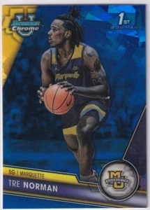 2023-24 BOWMAN CHROME U SAPPHIRE #87 TRE NORMAN 1ST BOWMAN PROSPECT MARQUETTE - Picture 1 of 1