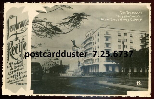 Brazil Caes Porto Recife Pernambuco Brasil Vintage RPPC 04.40  Latin &  South America - South America - Brazil, Postcard / HipPostcard