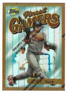 1996 Topps Finest Bronze Refractor #144 J.T. Snow California Angels BV$5 - Picture 1 of 1
