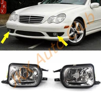 Faro antiniebla delantero 2 piezas para Mercedes-Benz W203 C320 SLK230 2001-2004 Foto 1 de 4