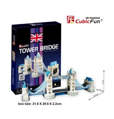  3D Puzzles EPS Foam board Educational creative, No Glue -  London Tower Bridge - Image 1 of 4