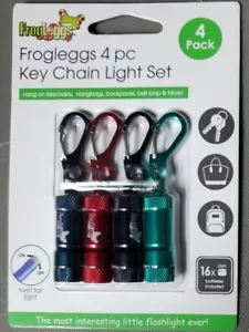 Frogleggs 4.8-lumen LED miniature flashlight battery included 4 pack multicolor - Picture 1 of 2