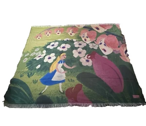 Disney Alice nel Paese delle Meraviglie 70° Anniversario Arazzo Lancio Coperta 70x52 - Foto 1 di 12