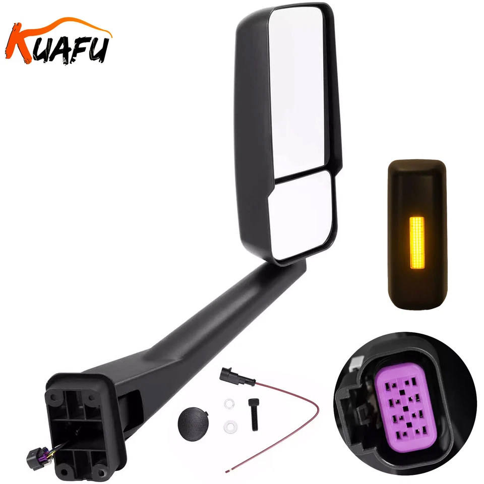 KUAFU Right Side Mirror For Chevy Kodiak GMC Topkick C4500 C5500 Power Heated - Image 1 of 4