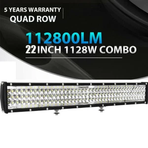 22" 400W Led Light Bar Driving Off-Road Spot Flood Combo Work 4WD Truck SUV ATV - Picture 1 of 9