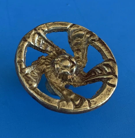 Art Nouveau Victorian Brass Antique Hardware drawer pull cabinet drawer knob Cover