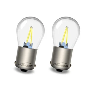 1156 LED Filament 2 Bulb Car Indicator Light BA15S Signal Light 12V White 6000K - Foto 1 di 9