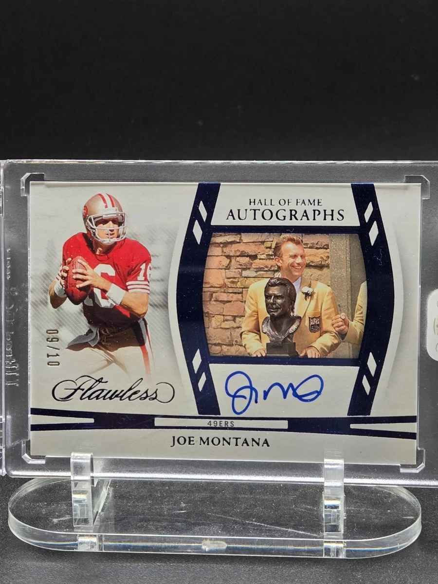 Joe Montana Panini Autographed Football Trading Cards