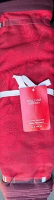 Williams-Sonoma Filomena Jacquard Table Runner 16”x108” In Crimson - Image 1 of 2
