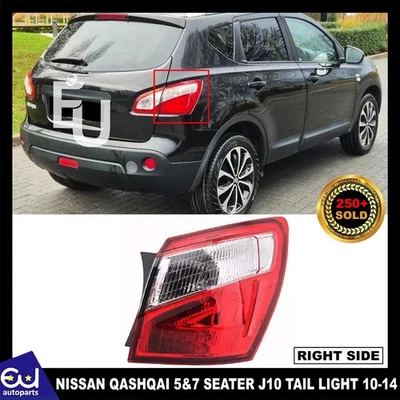 For Nissan Qashqai 5&7 Seater J10 Right Rear outer Tail Light Brake Lamp  10-14 - Image 1 of 4