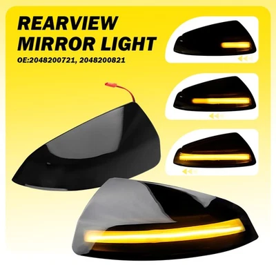 Luces retrovisores laterales LED dinámicas intermitentes para Mercedes Benz S204 W204 Vito W639 Foto 1 de 4