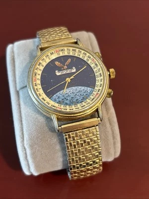 Reloj APOLLO 11 25 Aniversario Alunizaje Cuarzo Tono Dorado Sin Probar Como Está Foto 1 de 4