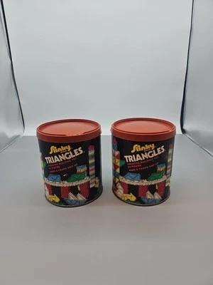 Slinky Brand Triangles James Industries Building Learning Toys Made USA lot Of 2 - Image 1 of 4