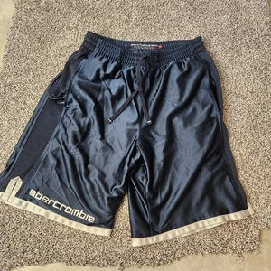 Abercrombie & Fitch Basketball Shorts Mens XL Pockets Work Out Gym Navy Blue - Picture 1 of 12