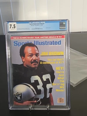 Jim Brown Oakland Raiders, revista deportiva ilustrada, 12 de diciembre de 1983 Foto 1 de 2