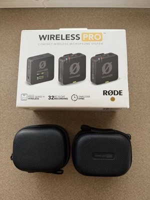 Sistema de micrófono inalámbrico compacto Rode Wireless Pro de doble canal Pro Foto 1 de 4