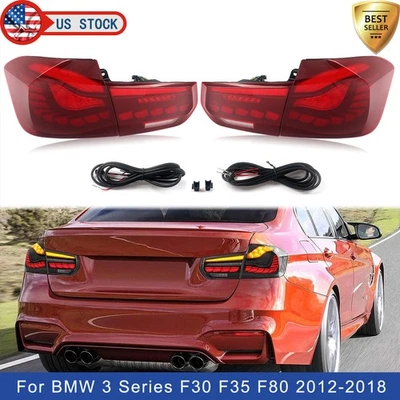 Luces traseras LED secuenciales estilo GTS F80 M3 y F30 F35 BMW Serie 3 2012-2018 Foto 1 de 4