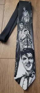 Cravatta retrò Ralph Marlin Elvis Presley 100% poliestere made in USA vintage 1994 - Foto 1 di 2