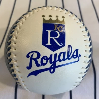 Kansas City Royals Logo Blue Panel Fotoball Baseball Ball Souvenir - Image 1 of 4